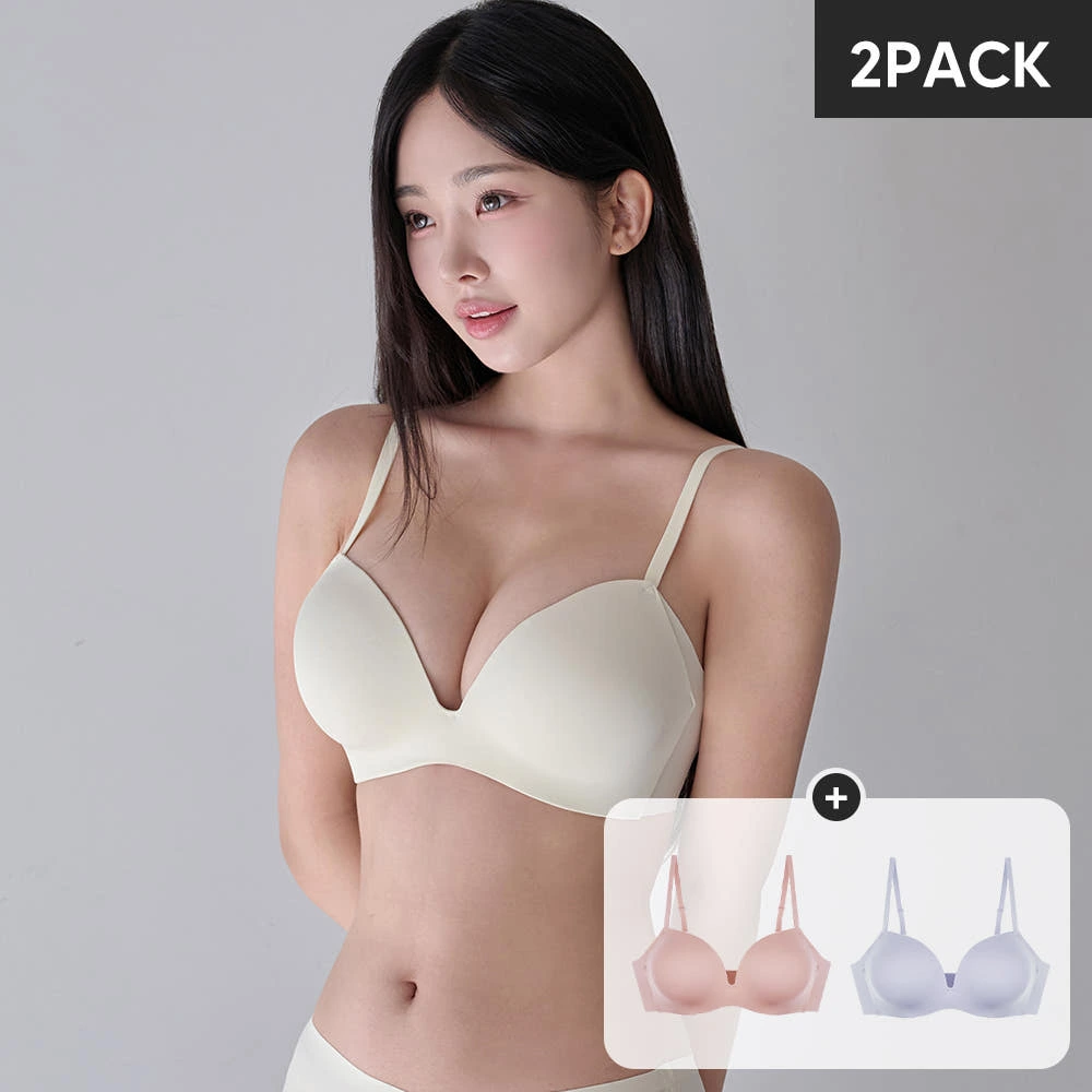 인생 핏 찾아 헤매던 유목민 주목!크라시앙 3cm 밀크브라 노와이어 심리스 2장 세트 솔직 착용 리뷰